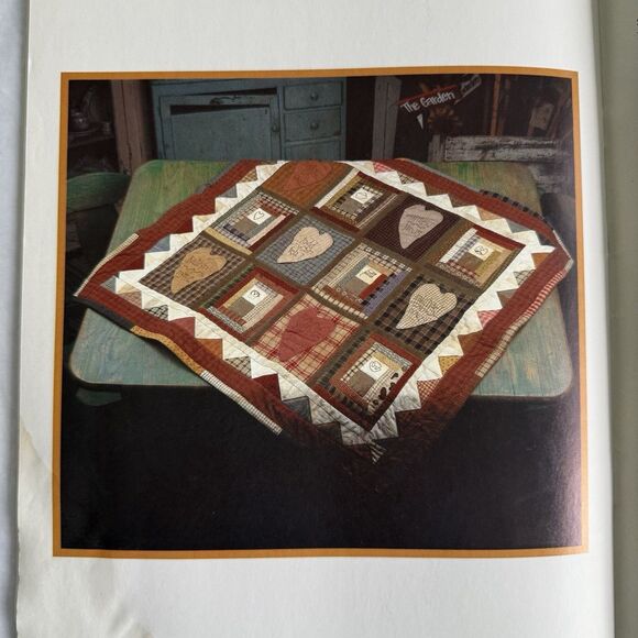 Vtg 90s Be It Ever So Humble Chery Saffiote Quilt Pattern Book Primitive Country - Picture 10 of 11